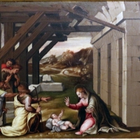 Girolamo marchesi detto il cotignola, predella da s. giuseppe dei cappuccini, 1522-24, natività - Sailko