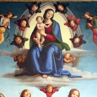 Perugino, madonna in gloria e santi, da s. giovanni in monte, 1500 ca. 02 - Sailko - Bologna (BO)