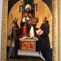 Lorenzo costa, san petronio tra i ss. francesco e domenico, 1502, 01 - Sailko