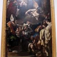 Guercino, san guglielmo riceve l'abito religioso da san felice vescovo, 1620, dai ss. gregorio e siro 01 - Sailko