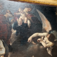 Guercino, san guglielmo riceve l'abito religioso da san felice vescovo, 1620, dai ss. gregorio e siro 02 - Sailko