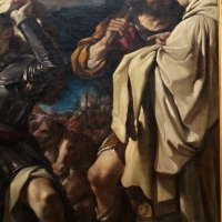 Guercino, san guglielmo riceve l'abito religioso da san felice vescovo, 1620, dai ss. gregorio e siro 05 - Sailko