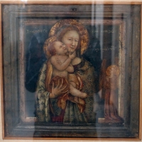 Pittore emiliano, madonna col bambino e san michele, 1350-60 ca - Sailko