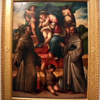 Girolamo marchesi detto il cotignola, madonna col bambino in santi, 1526-28, da compagnia di s. bernardino - Sailko - Bologna (BO)