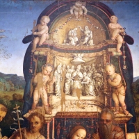 Amico aspertini, madonna in trono, santi e due devoti, 1504-05, dai ss. girolamo ed eustachio, 02,1 - Sailko - Bologna (BO)