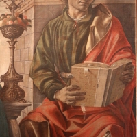 Francesco del cossa, pala dei mercanti, col committente alberto de' cattanei, 1474, 08 - Sailko