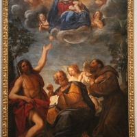 Francesco albani, madonna in gloria coi santi g. battista, francesco e matteo, da cappuccini di s. giovanni in persiceto - Sailko