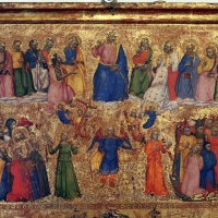 Maestro della misericordia, giudizio universale, vir dolorum e compianto, 1360-65 ca. 02 - Sailko