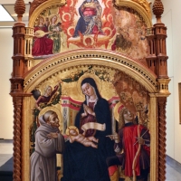 L'alunno, madonna in trono e santi con annunciazione, 01 - Sailko