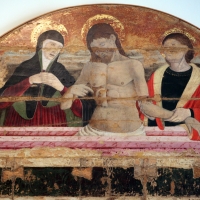 Maestro della pala dei muratori, pala dei muratori, 1476 ca., da arte dei muratori, 02 pietà - Sailko