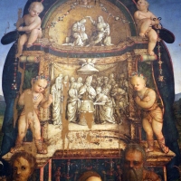 Amico aspertini, madonna in trono, santi e due devoti, 1504-05, dai ss. girolamo ed eustachio, 02,2 - Sailko