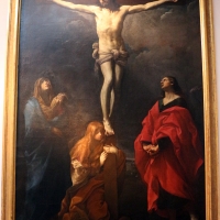Guido reni, Cristo crocifisso con la Madonna, Giovanni e la Maddalena, 1617 ca., da monte calvario dei cappuccini 01