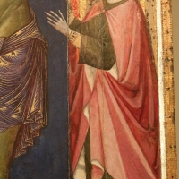 Maestro dei crocifissi francescani e jacopo di paolo, crocifisso con la madonna, angeli, s. francesco e s. elena, 1254 ca., da s.maria in borgo s. pietro 02,2 - Sailko