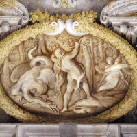Domenico Maria Canuti, salone di palazzo pepoli campogrande con apoteosi di ercole, quadrature del mengazzino, xvii sec. 34 - Sailko - Bologna (BO)