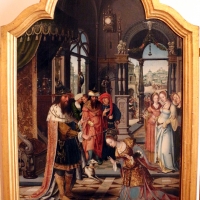 Pittore di anversa, trittico con storie di ester, assuero, adamo ed eva, 1520 ca. 03 - Sailko - Bologna (BO)