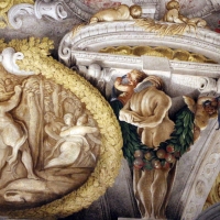 Domenico Maria Canuti, salone di palazzo pepoli campogrande con apoteosi di ercole, quadrature del mengazzino, xvii sec. 35 - Sailko - Bologna (BO)