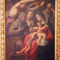 Francesco carracci, sacra famiglia con tre santi 02