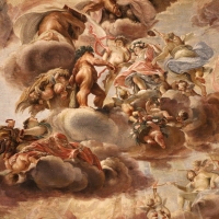 Domenico Maria Canuti, salone di palazzo pepoli campogrande con apoteosi di ercole, quadrature del mengazzino, xvii sec. 03 - Sailko - Bologna (BO)