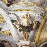 Domenico Maria Canuti, salone di palazzo pepoli campogrande con apoteosi di ercole, quadrature del mengazzino, xvii sec. 26 - Sailko - Bologna (BO)