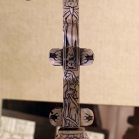 Croce da tavola in madreperla su anima di legno, xix secolo - Sailko