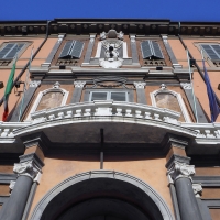 Imola, facciata del Palazzo Comunale - Bolorsi