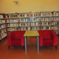 Biblioteca Comunale - dettaglio sala libri - Maurolattuga