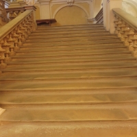 Biblioteca Comunale - dettaglio scalinata - Maurolattuga