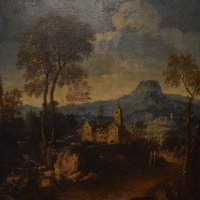 Giuseppe Zola, Paesaggio con torrente alberi ed edifici rustici, Pinacoteca Civica Pieve di Cento - Nicola Quirico