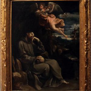 Guido Reni, San Francesco consolato da un angelo musicante, 1606-07 citca - Mongolo1984
