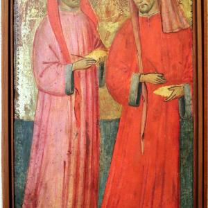 Pittore bolognese del xv secolo, I santi Cosma e Damiano, 14001410 circa - Mongolo1984