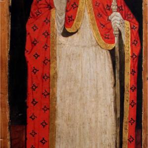 Maestro di San Verecondo, Sant'Ubaldo vescovo, 1415-1430 circa - Mongolo1984