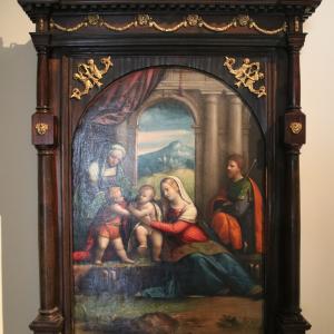 Benventuto Tisi detto il Garofalo, Sacra Famiglia con i santi Giovanni e Elisabetta, 1515-1518 - Mongolo1984