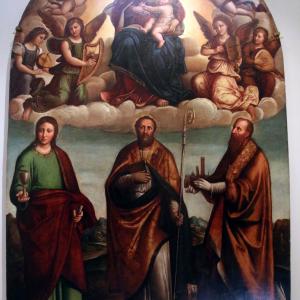 Niccolò Pisano, La Madonna col Bambino sulle nubi adorata dai santi, (1534) 01 - Mongolo1984
