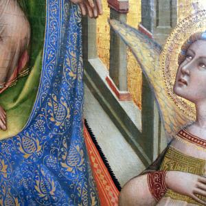 Imone di Filippo detto dei Crocefissi, Madonna col Bambino, angeli e il donatore Giovanni da Piacenza, 1378-80 circa 05 - Mongolo1984