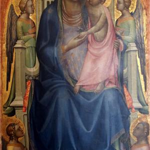 Lorenzo Monaco, Madonna col Bambino in trono e quattro angeli, 1402-1403 circa 04 - Mongolo1984