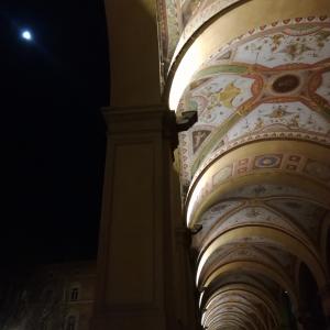 Portici piazza Cavour mosaico luna - Alb986