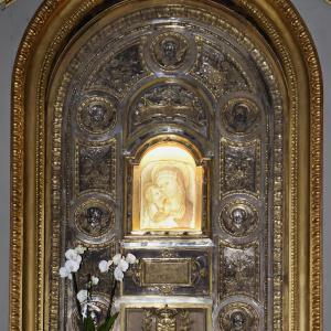 Imola, Santuario della Beata Vergine del Piratello, interno, altare maggiore con coperta argentea - Sailko