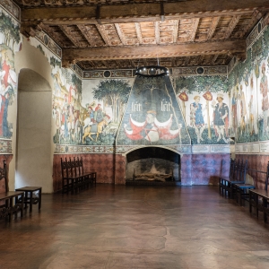 Affreschi del Maestro del Castello della Manta (secolo XV) nella sala baronale - ENIT SpA