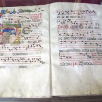 Antifonario da pasqua al corpus domini, 1450s, cod. bessarione 3, 01 - Sailko