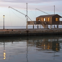 Capanno da pesca sul porto canale - Marco della pasqua