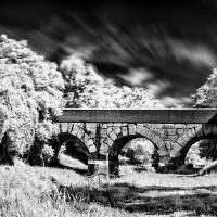 Ponte consolare sul fiume Rubicone infrared - Andrea.casadei77 - Savignano sul Rubicone (FC) 