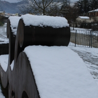 Scultura ricoperta di neve- Santa Sofia