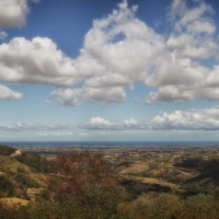 Panorama dalla Sorgente verso il mare - Boschetti Marco 65 - Savignano sul Rubicone (FC)