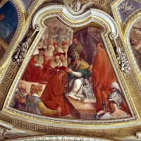 Livio Modigliani, soffitto della cappella di san mercuriale, storie di san girolamo, 1598 ca. 11 nomina a cardinale 2 - Sailko - ForlÃ¬ (FC)