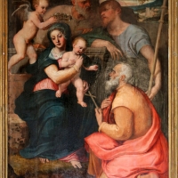 Francesco menzocchi, sacra famiglia coi ss. giacomo minore e filippo, 1547, 03 - Sailko