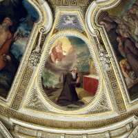 Livio Modigliani, soffitto della cappella di san mercuriale, storie di san girolamo, 1598 ca. 06 - Sailko - ForlÃ¬ (FC)
