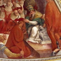 Livio Modigliani, soffitto della cappella di san mercuriale, storie di san girolamo, 1598 ca. 11 nomina a cardinale 1 - Sailko - ForlÃ¬ (FC) 