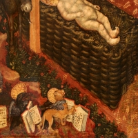 Federico tedesco, natività, 1420, 03 angelo e simboli evangelisti - Sailko