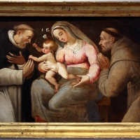 Livio modigliani, madonna col bambino tra i ss. domenico e francesco, 1575-79 ca - Sailko - ForlÃ¬ (FC)