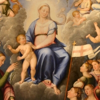 Luca longhi, madonna col bambino con s. caterina, s. orsola e le vergini, 1555, 03 - Sailko - ForlÃ¬ (FC)